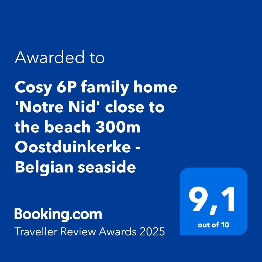 Cosy 6P Family Home 'Notre Nid' Close To The Beach 300M Oostduinkerke - Belgian Seaside Kültér fotó
